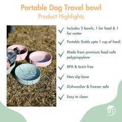 Barkin' Trails gros plan sur la matière en plastique sans BPA, durable et sûre