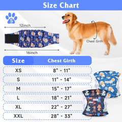 Barklincharm bande abdominale portée sur chien mâle pour protection et mobilité