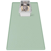 Bartuke tapis litière face avant montrant grande couverture et protection du sol