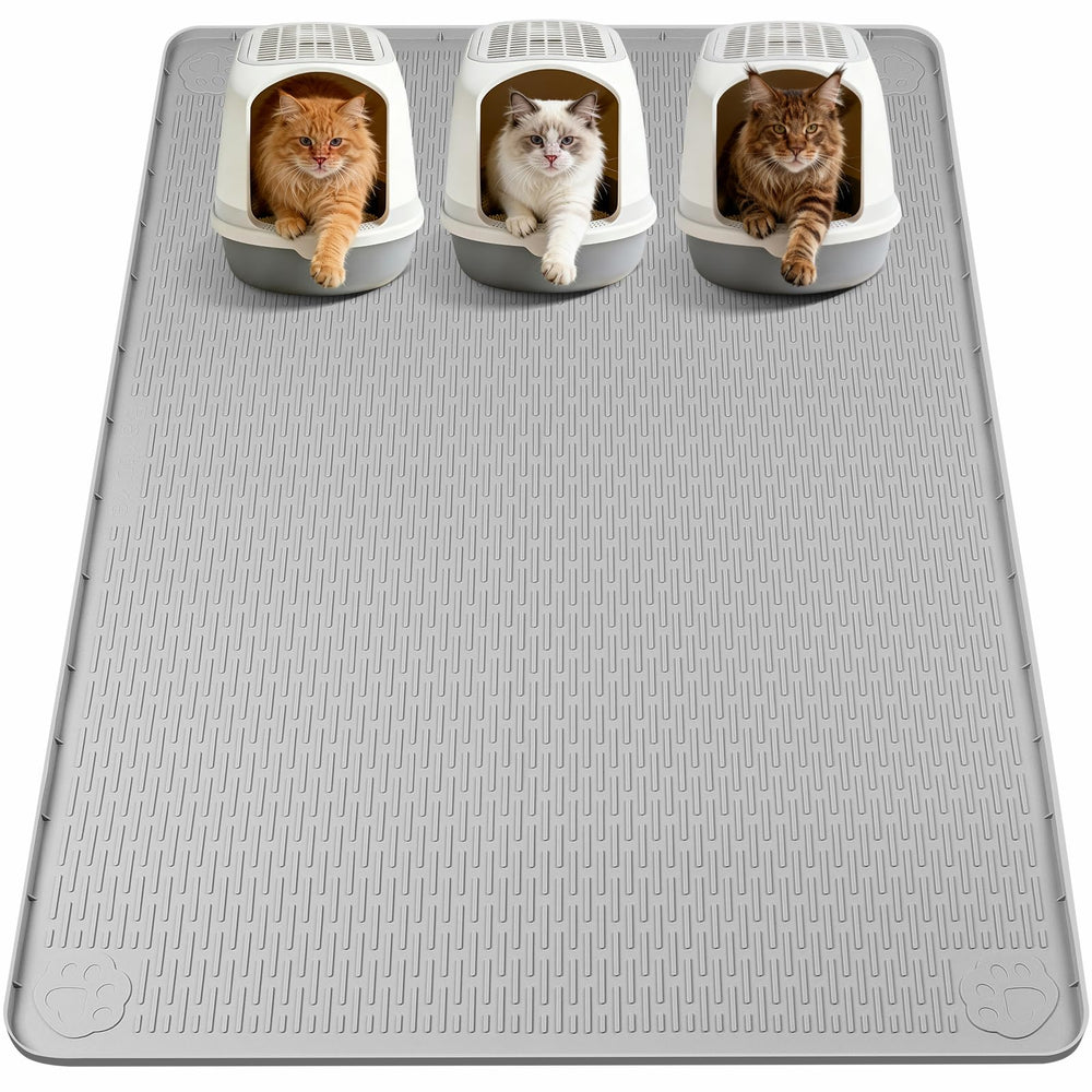 Bartuke tapis litière face entière montrant grande couverture et protection du sol