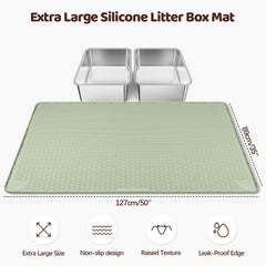 Bartuke gros plan texture silicone retient la litière efficacement