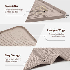 Bartuke profil épaisseur silicone durable protège pattes et sol
