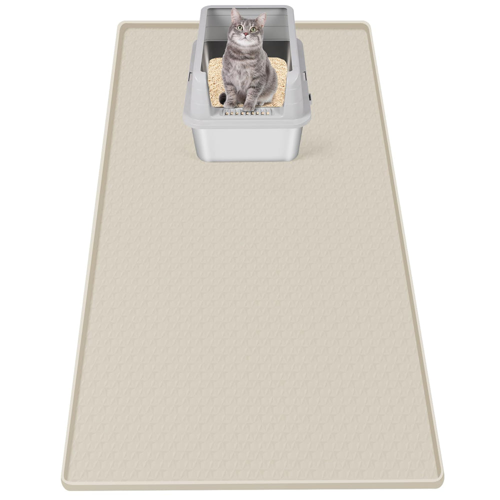 Bartuke tapis litière vue avant montrant couverture étendue et protection du sol