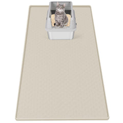 Bartuke tapis litière vue avant montrant couverture étendue et protection du sol