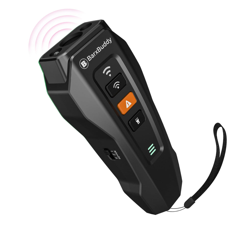 BarxBuddy face avant montrant l'émetteur ultrasonique pour contrôle d'aboiement