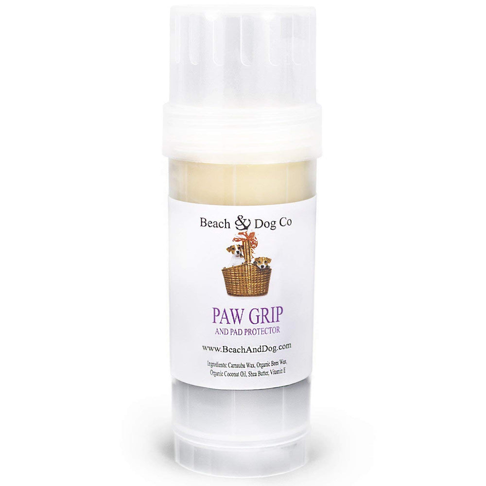 Beach & Dog Co stick Paw Grip en présentation, facilite traction sûre