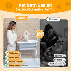 BEBEROAD PETS tuyau de vidange extensible en action, évacuation d'eau pratique
