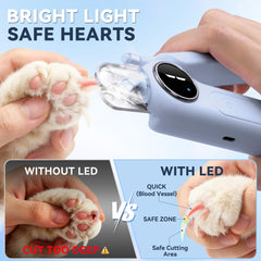 Bedama double LED éclairant un ongle clair pour meilleure visibilité