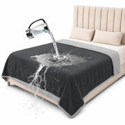 Bedding Aid plaid face moon grey montrant protection élégante