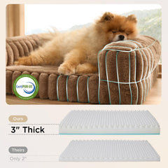 Bedsure coupe mousse mémoire montre support et répartition du poids