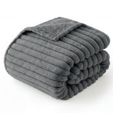 Bedsure couverture devant montrant couleurs et taille, protection pratique