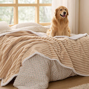 Bedsure couverture face avant Tuscan Beige offrant confort et protection