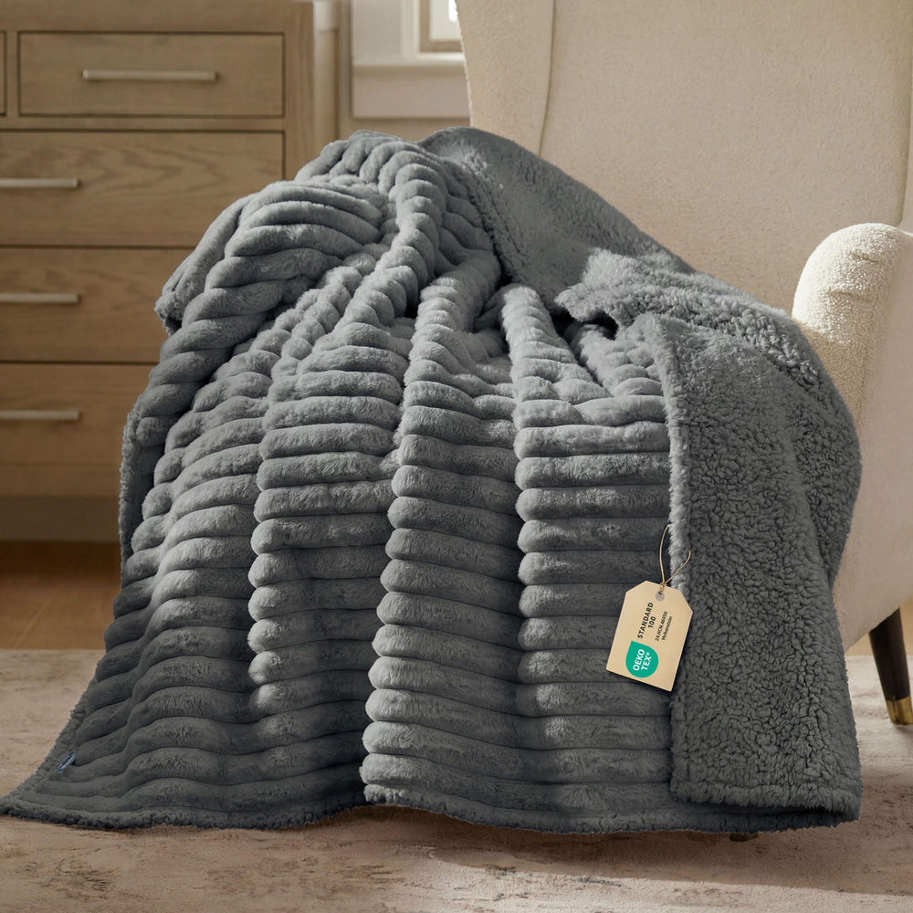 Bedsure couverture face sherpa douce assurant confort et chaleur