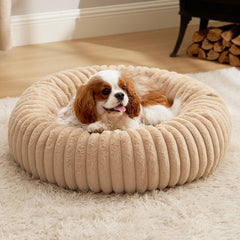 Bedsure lit donut vue avant montrant forme circulaire et confort