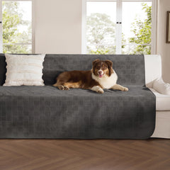 Bedsure housse de canapé face montrant protection et finition