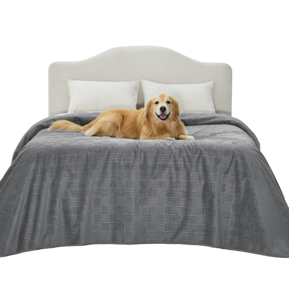 Bedsure housse face avant 82x82IN montrant protection et style