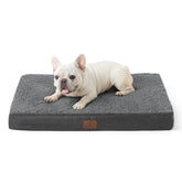 Bedsure lit chien face gris foncé montrant confort et design durable