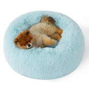 Bedsure lit donut vu de face montrant le rebord rembourré pour confort