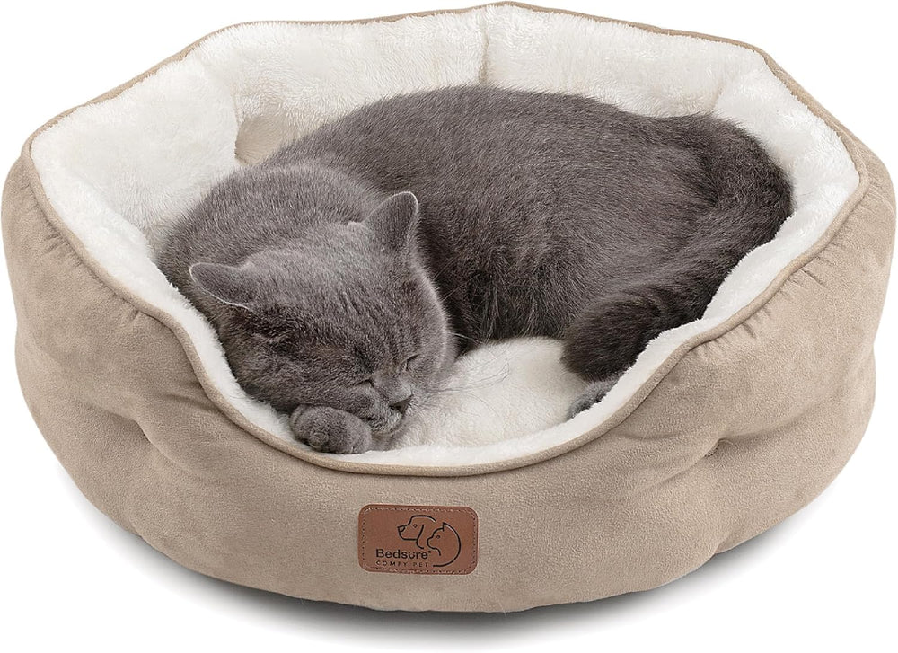 Bedsure lit rond en packaging montrant le produit et avantage confort immédiat