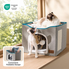 Bedsure griffoir en sisal intégré protège meubles et aiguise griffes