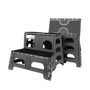 Bee Neat vue avant de l'escabeau pliable montrant stabilité et design compact