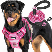 Beebiepet vue frontale du harnais pink camo pour un maintien sûr