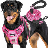 Beebiepet harnais vue avant rose camouflage, maintien sûr et confortable
