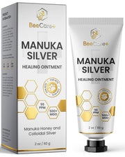 BeeCare+ tube devant montrant format 2 oz et utilisation pratique