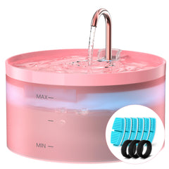 BEMOONY fontaine face avant montrant design rose et flux attractif
