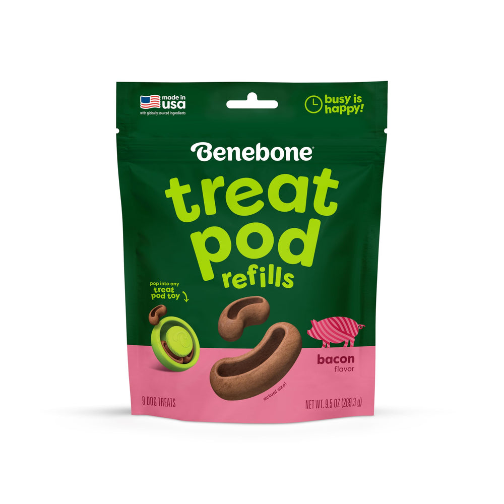 Benebone emballage avant montrant 9 Treat Pods et information claire