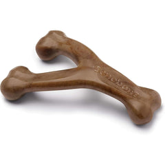 Benebone Wishbone face avant montrant la forme en Y et attrait bacon