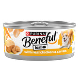 Beneful boîte face montrant poulet et carottes, appétence améliorée