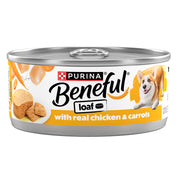 Beneful boîte face montrant poulet et carottes, appétence améliorée
