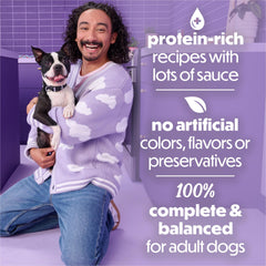 Purina Beneful ingrédients visibles avec légumes, transparence qualité produit