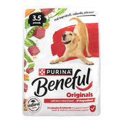 Purina Beneful emballage avant boeuf montrant ingrédients et bénéfice appétent