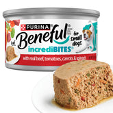 Beneful Purina boîte avant montrant étiquette claire et bénéfice nutritionnel