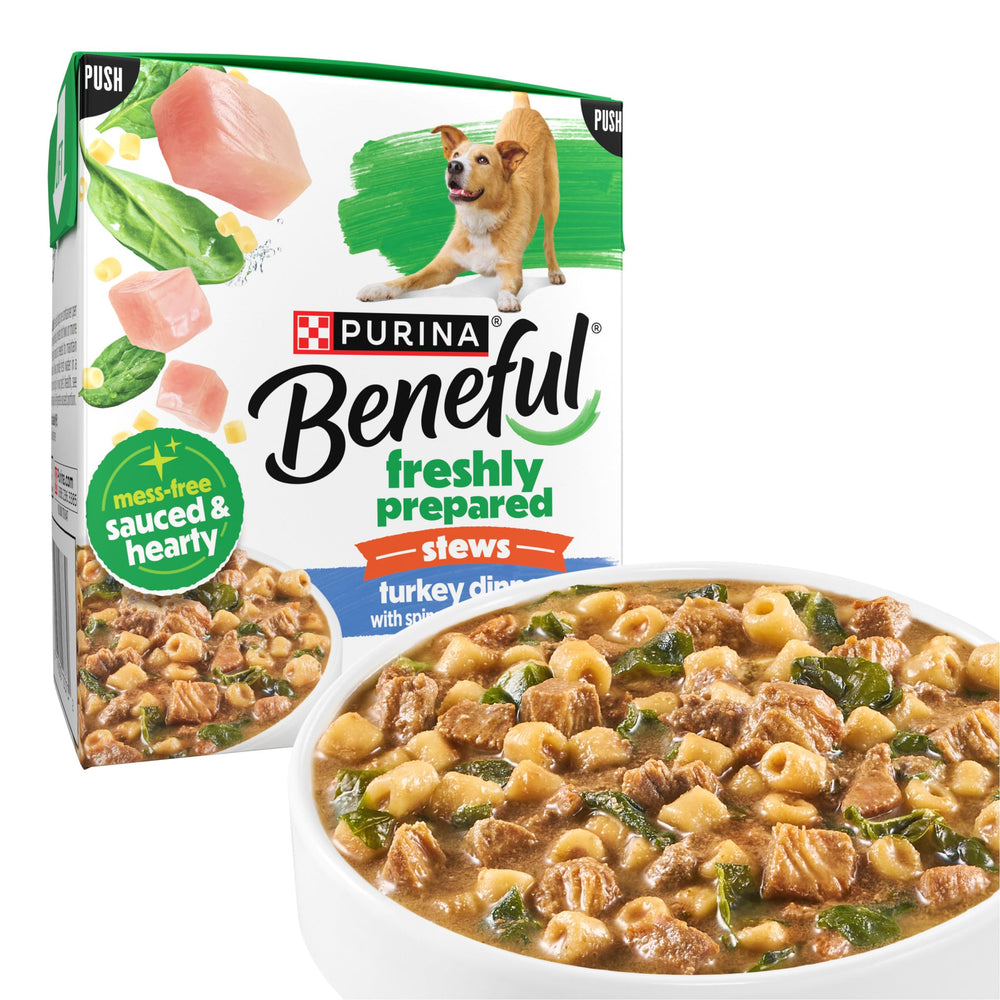 Beneful Purina emballage du ragoût dinde, présentation pratique
