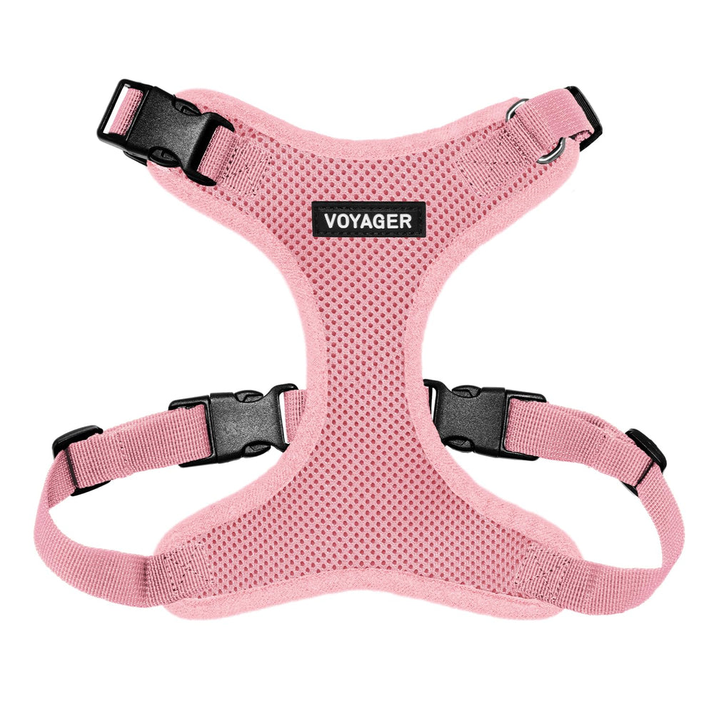 Best Pet Supplies face avant du harnais rose montre le design et la finition