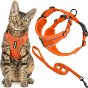 Best Pet Supplies harnais Voyager face avant orange pour meilleure visibilité