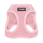 Best Pet Supplies harnais Voyager vue frontale rose pour mise en place facile