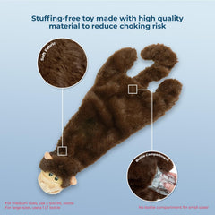 Best Pet Supplies texture douce en peluche, confort pour les mâchoires sensibles