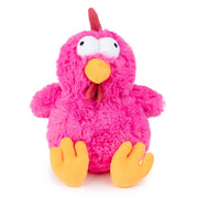 Best Pet Supplies Mrs. Cluck face avant montrant forme fuchsia et attrait visuel