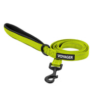 Best Pet Supplies laisse Voyager lime green vue de face bénéfice visibilité