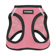 Best Pet Supplies harnais face avant en rose et liseré noir, maintien confortable