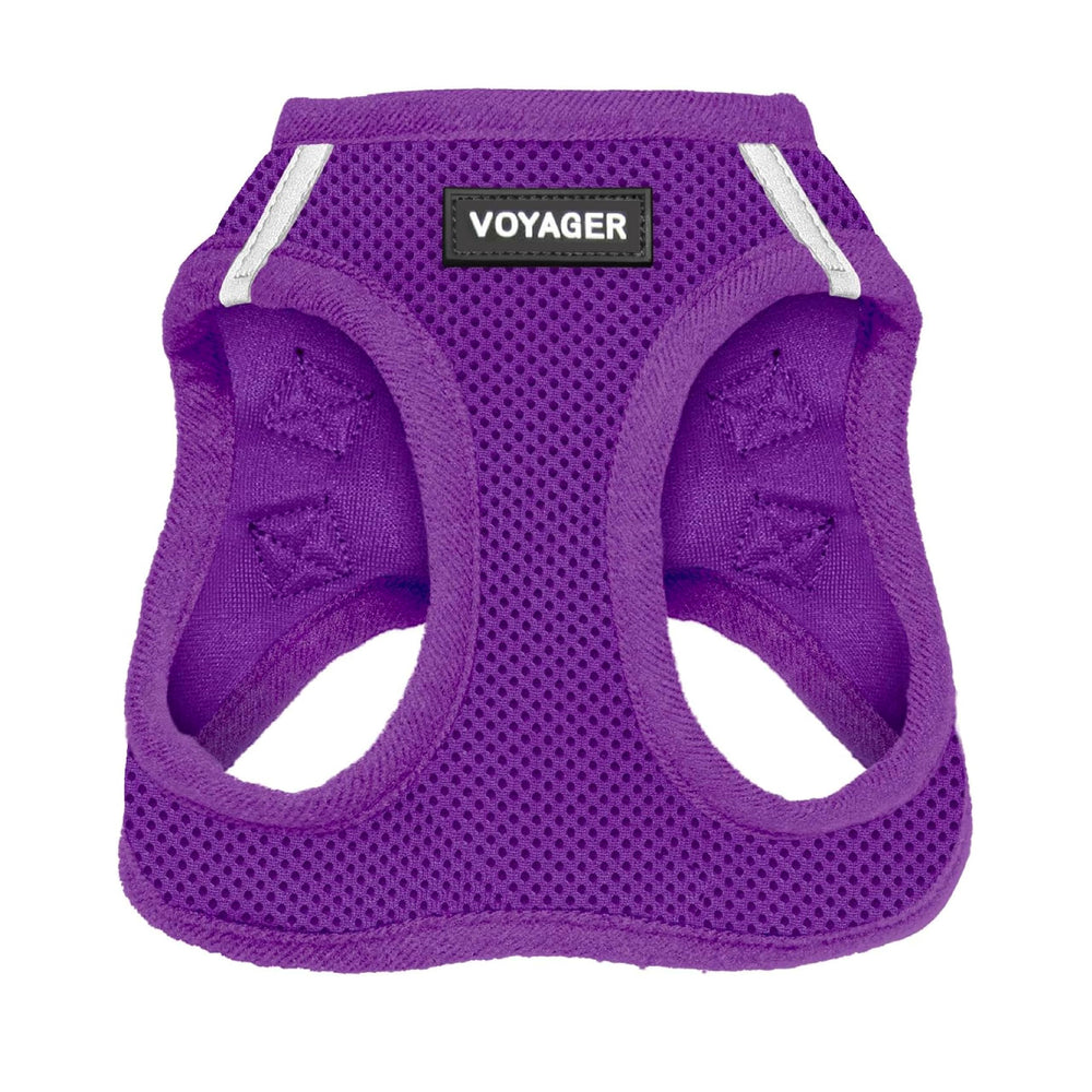 Best Pet Supplies harnais face avant violet montrant maintien confortable