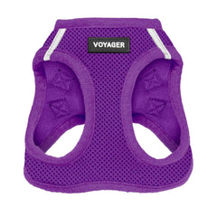 Best Pet Supplies harnais face avant violet montrant maintien confortable