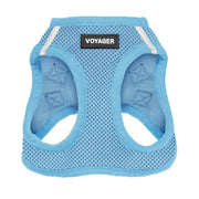 Best Pet Supplies harnais Voyager face avant montrant coupe confortable et couleur baby blue