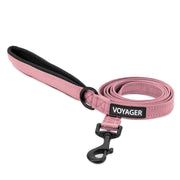 Best Pet Supplies laisse Voyager vue avant montrant longueur et couleur rose, pratique