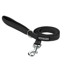 Best Pet Supplies laisse Voyager avant noir montrant longueur et design, confort accru
