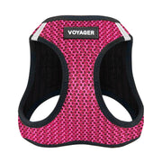 Best Pet Supplies harnais Voyager devant fuchsia montrant coupe et confort